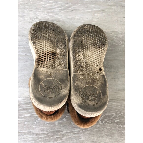 Karma of Charme Winter Boots Men Sz 37 EU Brown Leather Faux Fur Moc Toe Lace Up - Picture 5 of 7